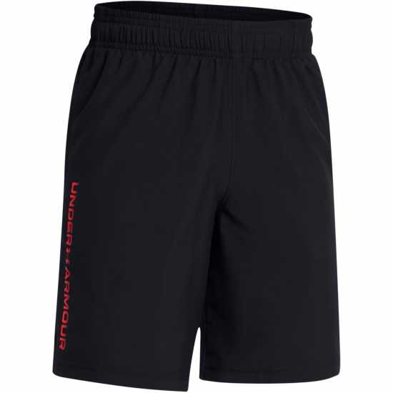 Under Armour Момчешки Къси Гащи Woven Graphic Shorts Junior Boys Черно Детски къси панталони