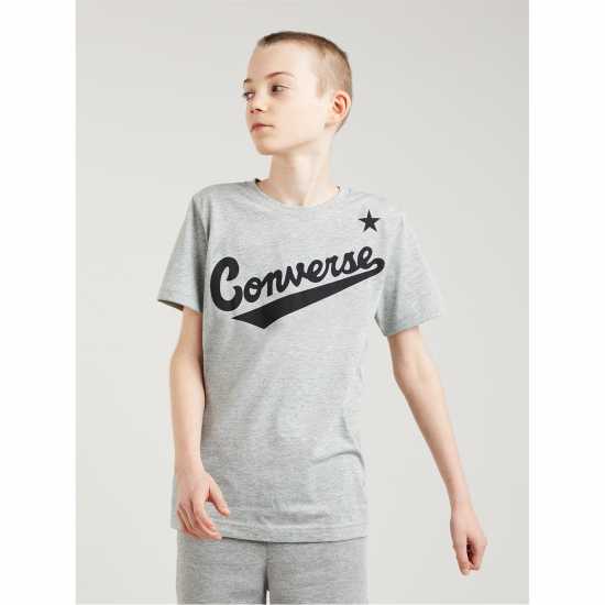 Converse Nova Shorts Junior Boy's Dk Grey Heather Детски къси панталони