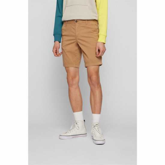 Hugo Boss Къси Панталони Boss Schino Slim Chino Shorts Средно бежово 260 Mens