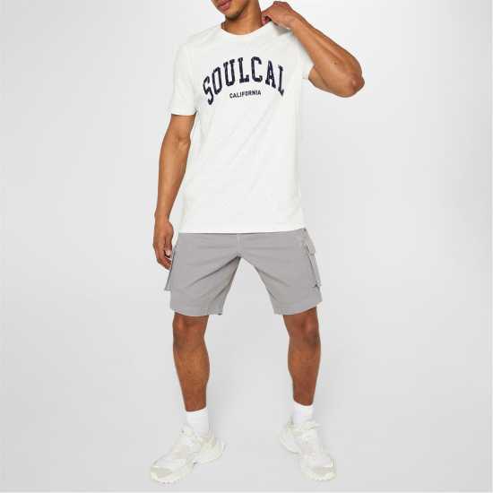 Soulcal Cal Utility Shorts Dark Grey Мъжко облекло за едри хора