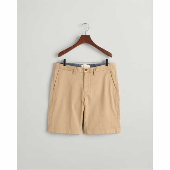 Gant Slim Twill Shorts Marine 30 Тъмно кафяво Мъжки къси панталони