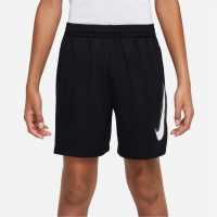 Nike Multi Big Kids' (Boys') Dri-FIT Graphic Training Shorts Черно Детски къси панталони