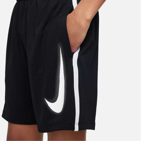 Nike Multi Big Kids' (Boys') Dri-FIT Graphic Training Shorts Черно Детски къси панталони