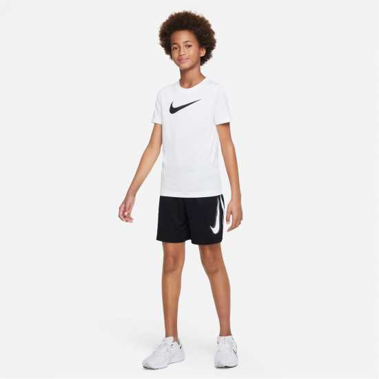 Nike Multi Big Kids' (Boys') Dri-FIT Graphic Training Shorts Черно Детски къси панталони