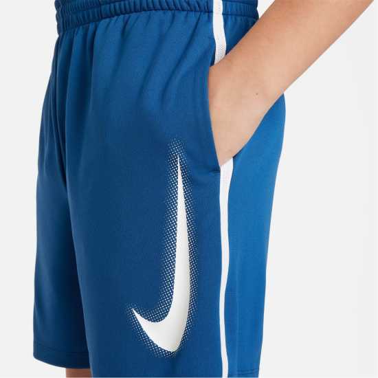 Nike Multi Big Kids' (Boys') Dri-FIT Graphic Training Shorts Съдебен син Атлетика