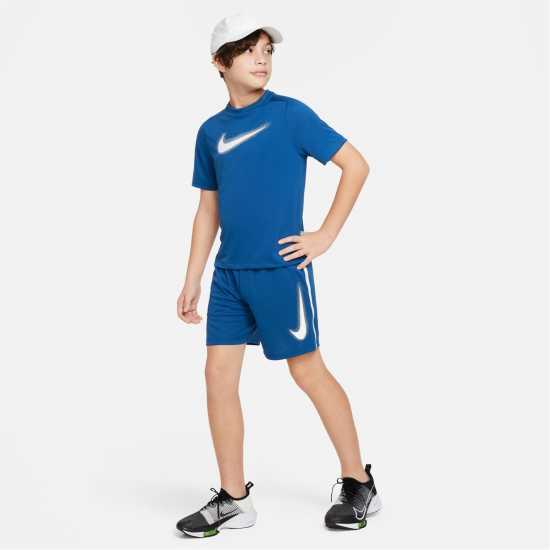 Nike Multi Big Kids' (Boys') Dri-FIT Graphic Training Shorts Съдебен син Атлетика