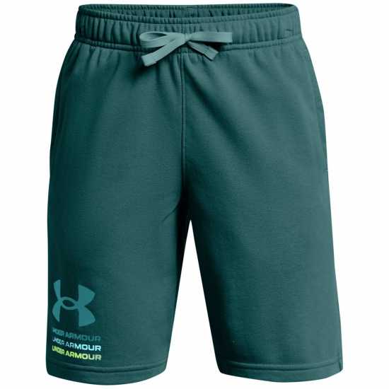 Under Armour Boys Rival Terry Short Синьо-зелено Детски къси панталони