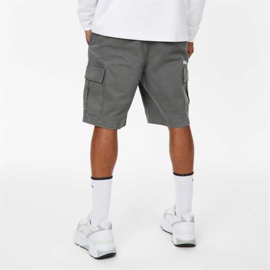 Jack Wills Twill Cargo Shorts Сланина Мъжко облекло за едри хора