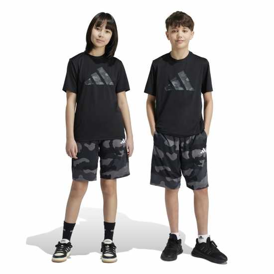 Adidas Десенирани Шорти Train Essentials Seasonal Print Shorts Kids  Детски къси панталони