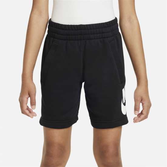 Nike Sportswear Club Fleece Big Kids' French Terry Shorts Черно Детски къси панталони