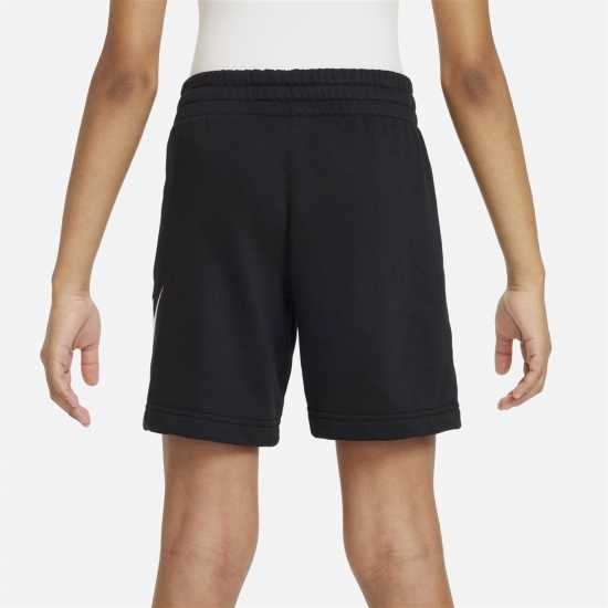 Nike Sportswear Club Fleece Big Kids' French Terry Shorts Черно Детски къси панталони