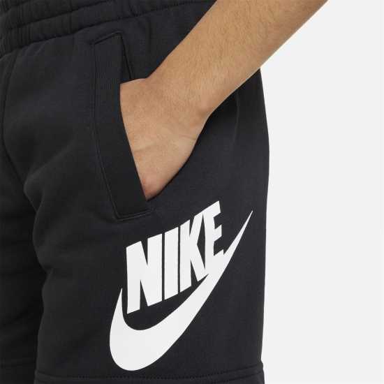 Nike Sportswear Club Fleece Big Kids' French Terry Shorts Черно Детски къси панталони