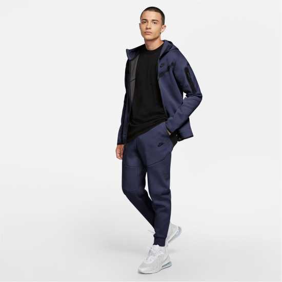 Nike Мъжко Спортно Долнище Tech Fleece Jogging Bottoms Mens Морска синьо Мъжко облекло за едри хора