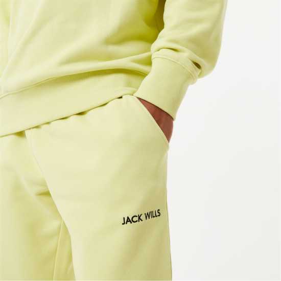 Дамско Спортно Долнище Jack Wills Minimal Graphic Jogger Лайм Мъжко облекло за едри хора