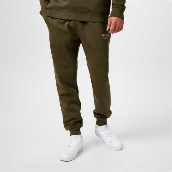 Мъжко Спортно Долнище Jack Wills Haydor Logo Joggers Mens Лист Мъжки меки спортни долнища