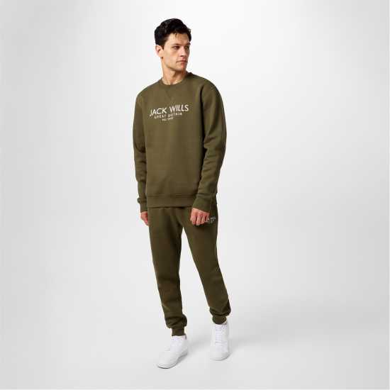 Мъжко Спортно Долнище Jack Wills Haydor Logo Joggers Mens Лист Мъжки меки спортни долнища