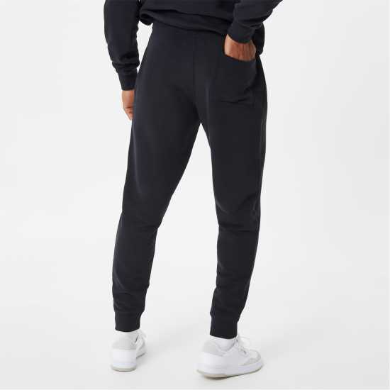 Jack Wills Jacquard Logo Joggers Черно Мъжко облекло за едри хора