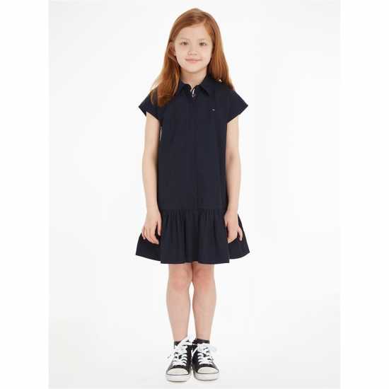 Tommy Hilfiger Рокля-Риза Global Stripe Shirt Dress Juniors  