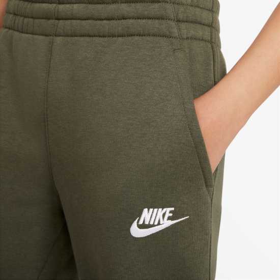 Nike Детско Долнище За Бягане Fleece Jogging Bottoms Juniors Хаки/Бяло Детски полар