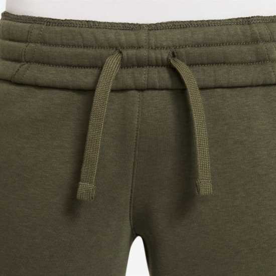 Nike Детско Долнище За Бягане Fleece Jogging Bottoms Juniors Хаки/Бяло Детски полар