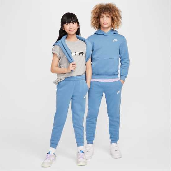 Nike Детско Долнище За Бягане Fleece Jogging Bottoms Juniors Аегенска буря 