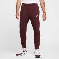 Nike Мъжко Долнище За Джогинг Sportswear Club Fleece Jogging Pants Mens Бордово 