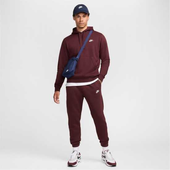 Nike Мъжко Долнище За Джогинг Sportswear Club Fleece Jogging Pants Mens Бордово 