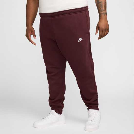 Nike Мъжко Долнище За Джогинг Sportswear Club Fleece Jogging Pants Mens Бордово 