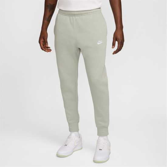 Nike Мъжко Долнище За Джогинг Sportswear Club Fleece Jogging Pants Mens Зелено/Бяло Мъжки меки спортни долнища