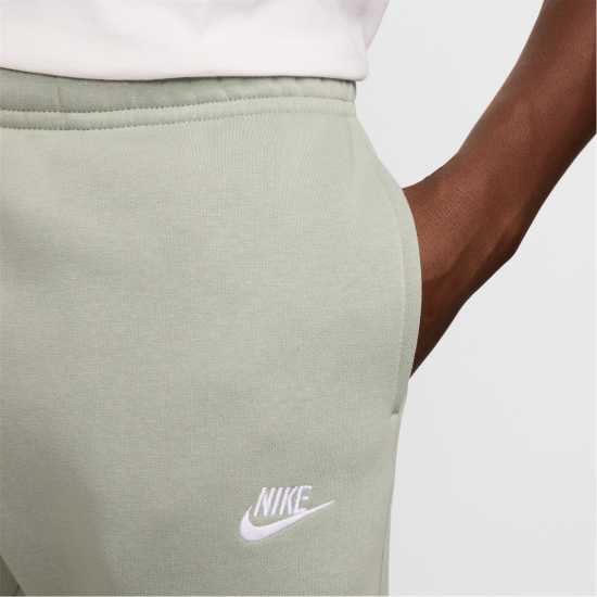 Nike Мъжко Долнище За Джогинг Sportswear Club Fleece Jogging Pants Mens Зелено/Бяло Мъжки меки спортни долнища