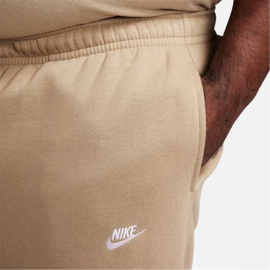 Nike Мъжко Долнище За Джогинг Sportswear Club Fleece Jogging Pants Mens Хаки/Бяло 