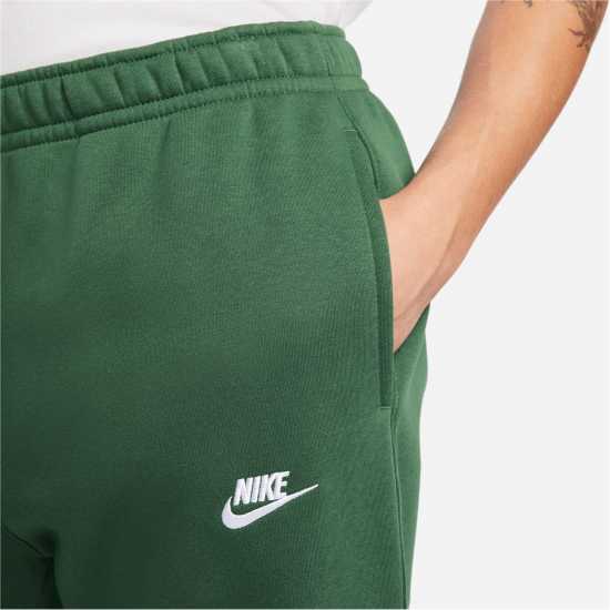 Nike Мъжко Долнище За Джогинг Sportswear Club Fleece Jogging Pants Mens Зелено/Бяло 