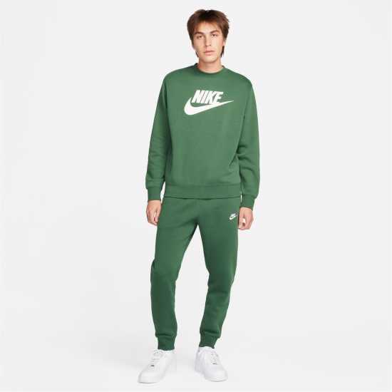 Nike Мъжко Долнище За Джогинг Sportswear Club Fleece Jogging Pants Mens Зелено/Бяло 