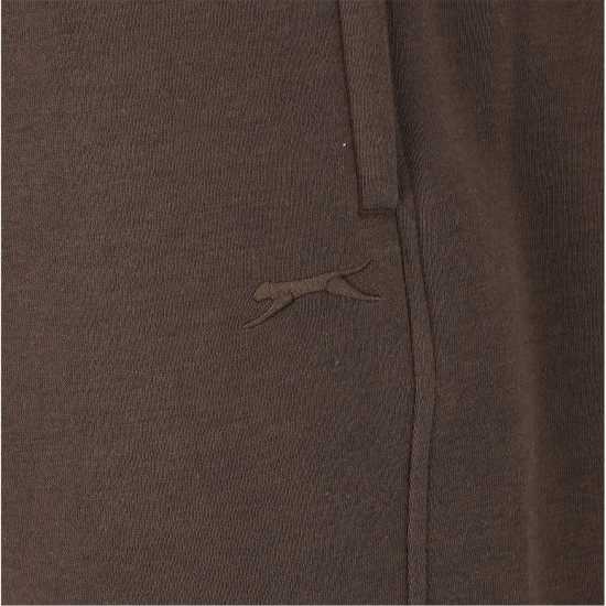 Slazenger Мъжко Долнище За Джогинг Cuffed Fleece Jogging Pants Mens Шоколадово кафяво Мъжки меки спортни долнища