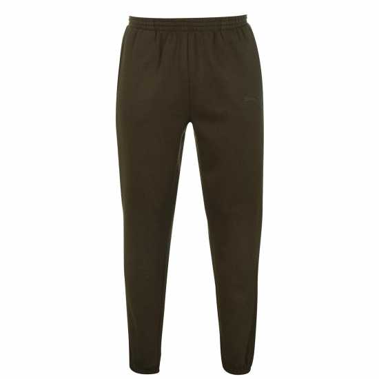 Slazenger Мъжко Долнище За Джогинг Cuffed Fleece Jogging Pants Mens Khaki Marl Мъжко облекло за едри хора