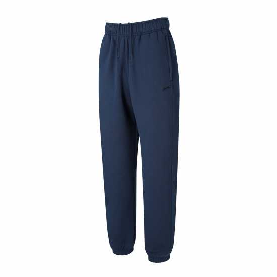 Slazenger Мъжко Долнище За Джогинг Cuffed Fleece Jogging Pants Mens Стил Син Мъжки меки спортни долнища