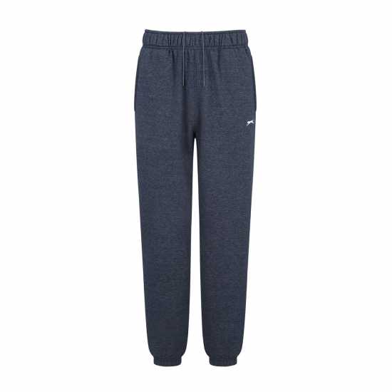 Slazenger Мъжко Долнище За Джогинг Cuffed Fleece Jogging Pants Mens Индиго Марл Мъжко облекло за едри хора