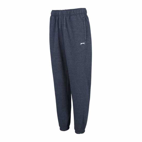 Slazenger Мъжко Долнище За Джогинг Cuffed Fleece Jogging Pants Mens Индиго Марл Мъжко облекло за едри хора