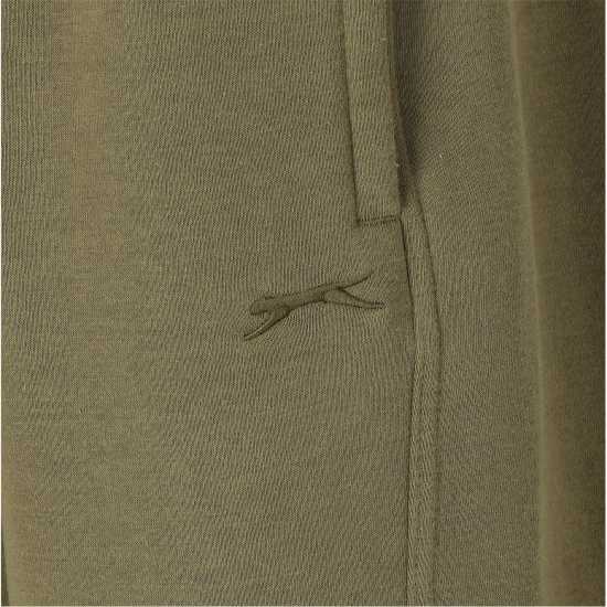 Slazenger Мъжко Долнище За Джогинг Cuffed Fleece Jogging Pants Mens Хаки Мъжки меки спортни долнища