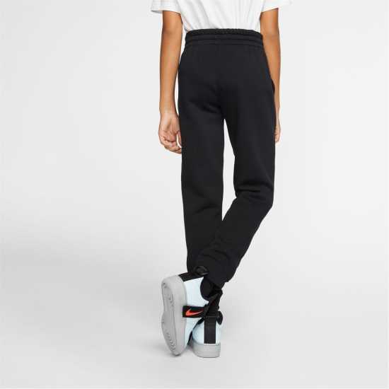 Nike Sportswear Club Fleece Joggers Junior Boys Черно/Черно/Бяло 