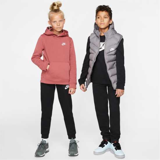 Nike Sportswear Club Fleece Joggers Junior Boys Черно/Черно/Бяло 