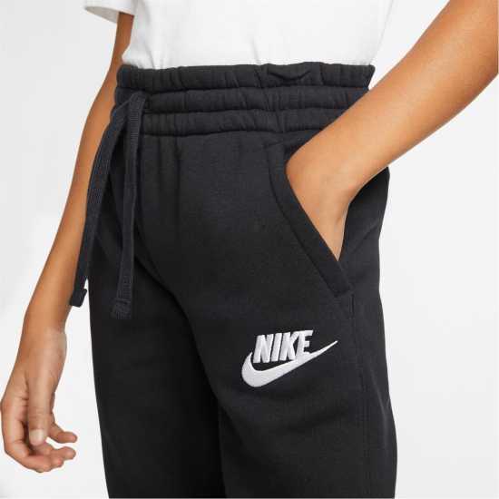 Nike Sportswear Club Fleece Joggers Junior Boys Черно/Черно/Бяло 