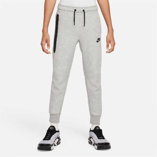 Nike Sportswear Tech Fleece Big Kids' Pants Grey/Black Детски долнища на анцуг