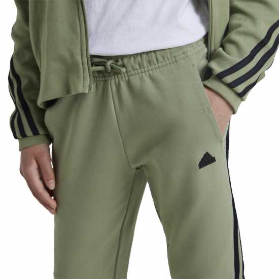 Adidas Future Icons 3-Stripes Cotton Tracksuit Bottoms Зелен палатка 