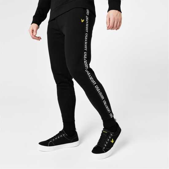 Lyle And Scott Tape Jogging Bottoms Черен Z865 