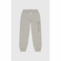 Детско Долнище За Бягане Champion Rib Cuff Fleece Jogging Bottoms Juniors Сиво 