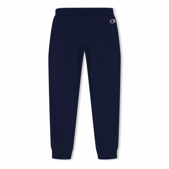 Детско Долнище За Бягане Champion Rib Cuff Fleece Jogging Bottoms Juniors Морска синьо 