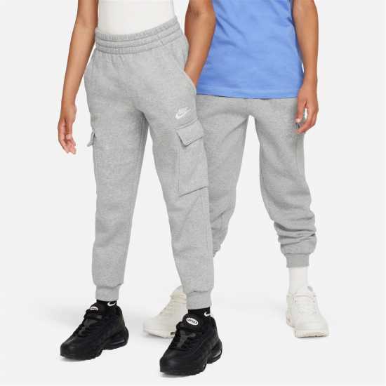 Nike Sportswear Club Fleece Big Kids' Cargo Pants Сиво 