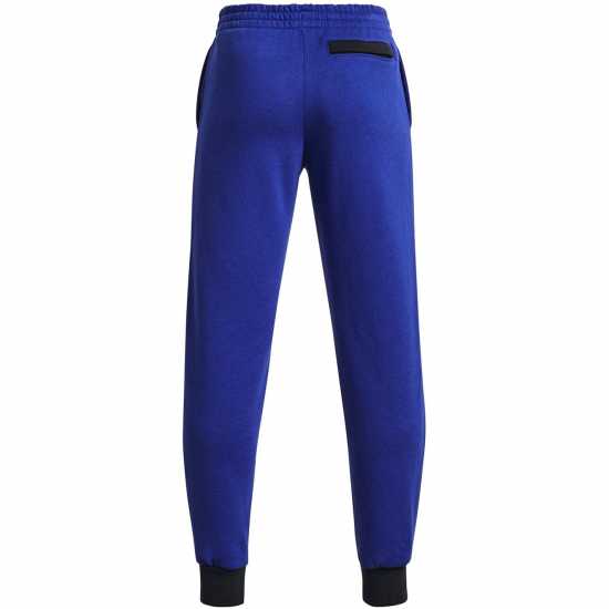 Under Armour Armour Ua Rival Fleece Script Jgrs Joggers Boys Blue Детски долнища на анцуг