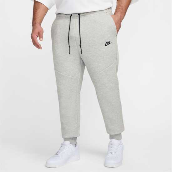 Nike Мъжко Спортно Долнище Tech Fleece Joggers Mens Сива Хизър Мъжки меки спортни долнища